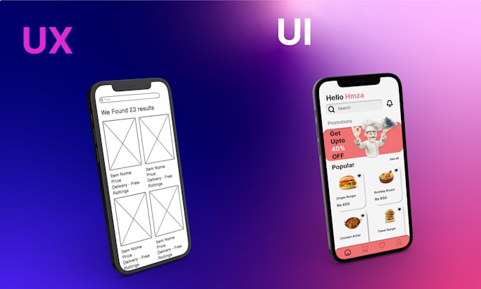 Create web and mobile app ui ux design by using figma within 24 hour by ...