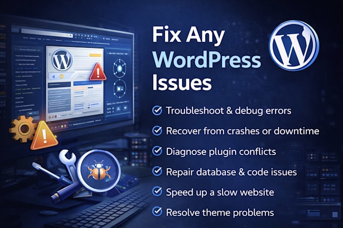 fix wordpress errors and bugs