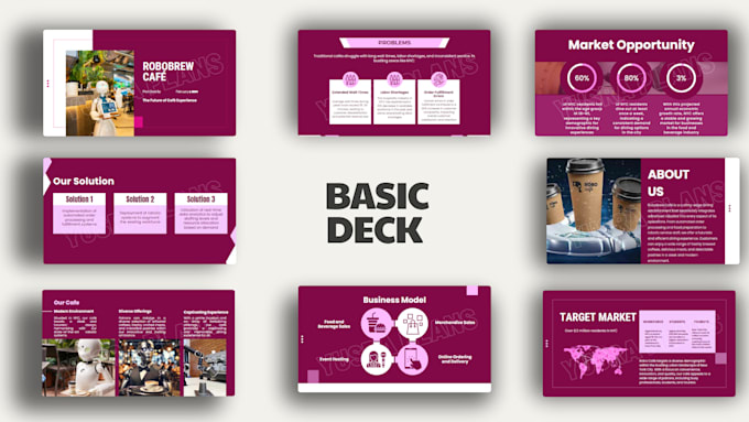 make a modern investor pitch deck for you