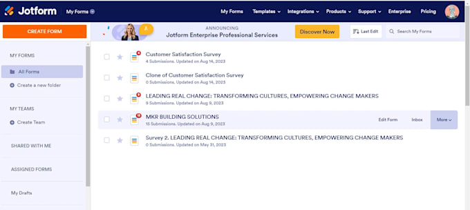 be your jotform and typeform expert