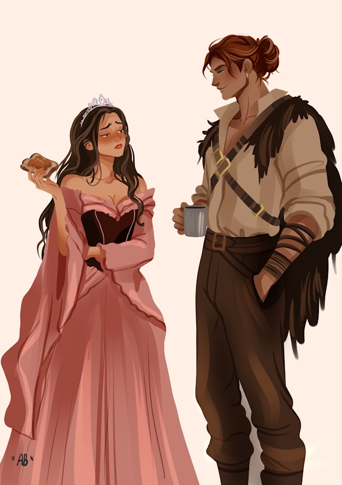 design a gorgeous illustrated romance book cover or ebook