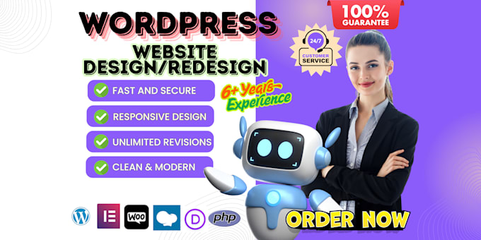 design clean and responsive wordpress website
