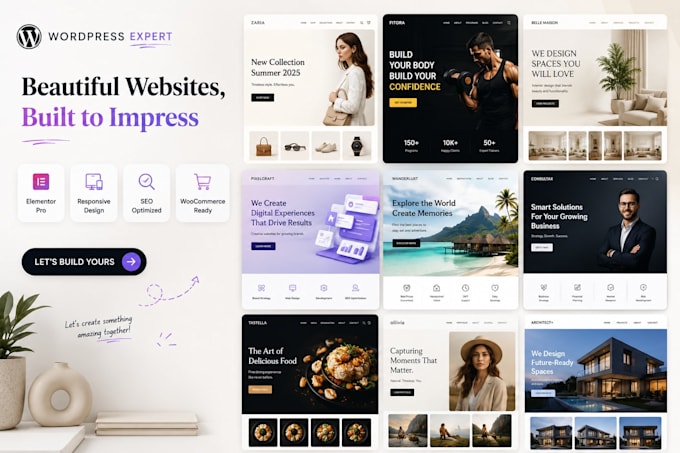design clean and responsive wordpress website