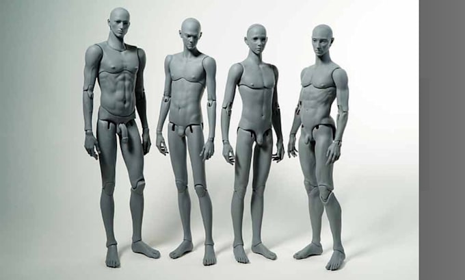 sculpt articulated 3d model ball joint doll 3d bjd dnd figurine 3d robot
