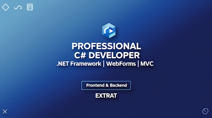 be your dot net developer to create professional websites