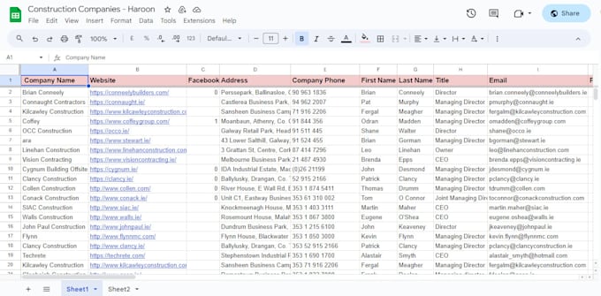 scrape google maps data with emails