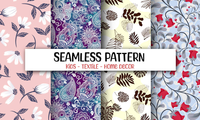 design seamless pattern textile prints fabric design