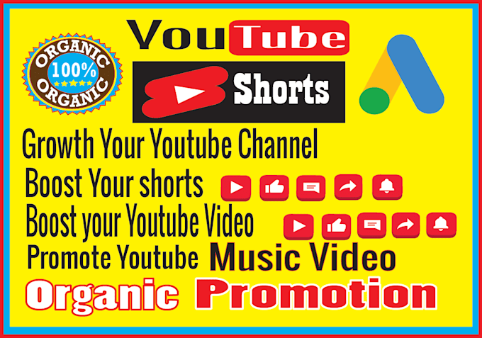 do organic youtube shorts video promotion by google ads