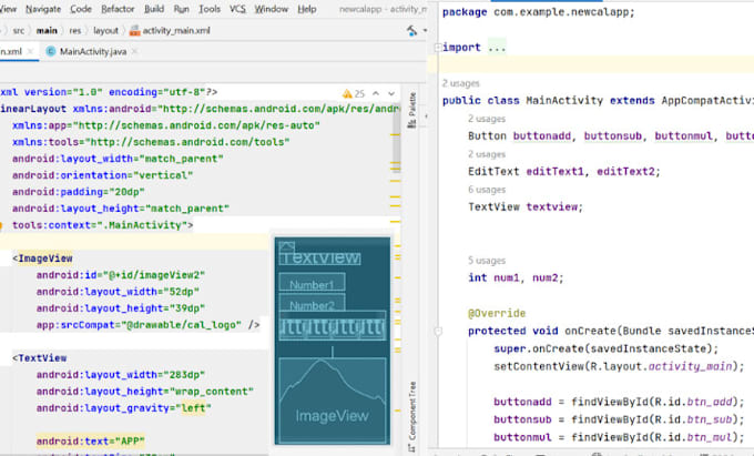 build custom android apps in java, kotlin using android studio