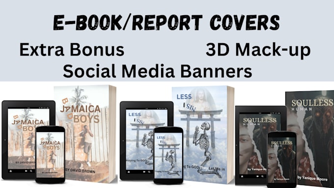 create an eye catching ebook or kindle cover with bonus
