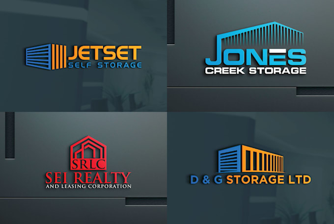 do modern logo for self storage and vault company