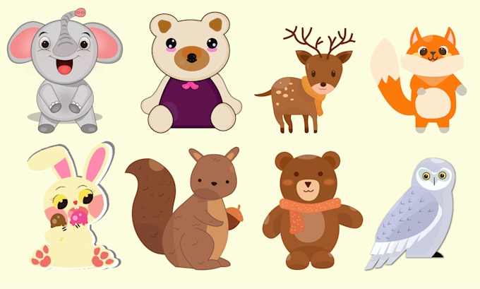create cute element vector illustration