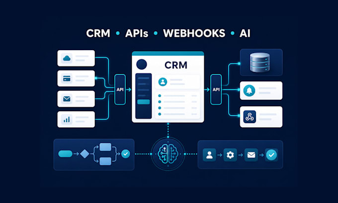 build n8n make zapier ai automation workflows and CRM integrations