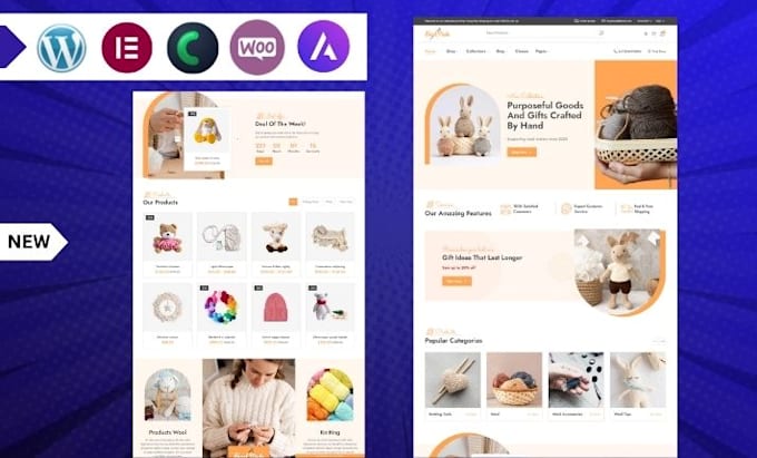 design or rebuild ecommerce website or wordpress woocommerce online store