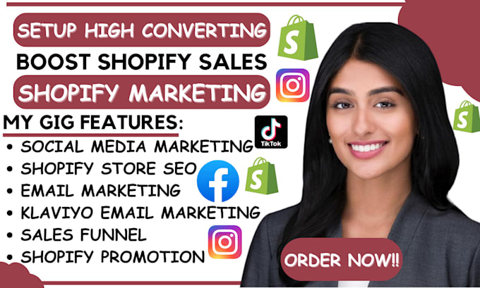 do complete shopify marketing solutions, dropshipping store, and boost sales