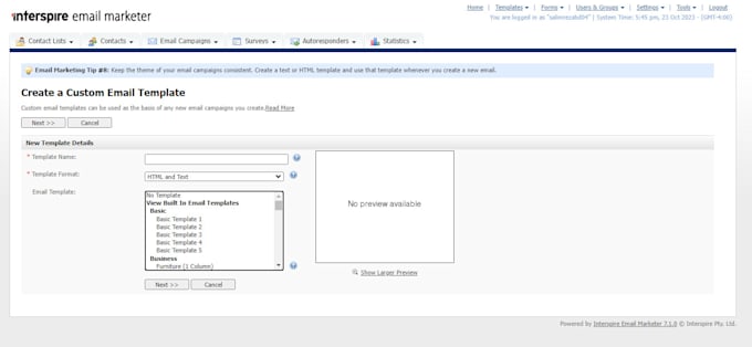 setup interspire v7 , v8 or mailwizz