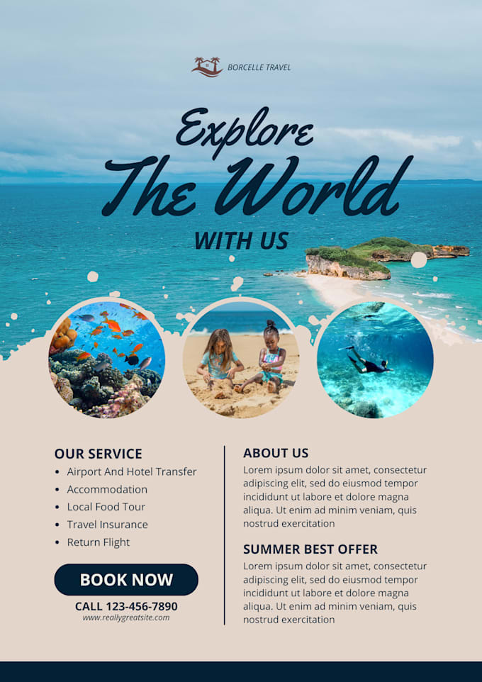 design a flyer for your startup or ongoing business