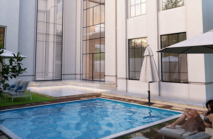 do 3d realistic exterior and landscape design