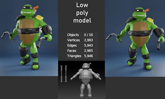 Soft Poly Models Create model in low poly style by Yulia_000 | Fiverr