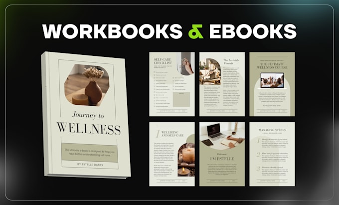 design PDF lead magnet, ebooks, workbook, planner, worksheet
