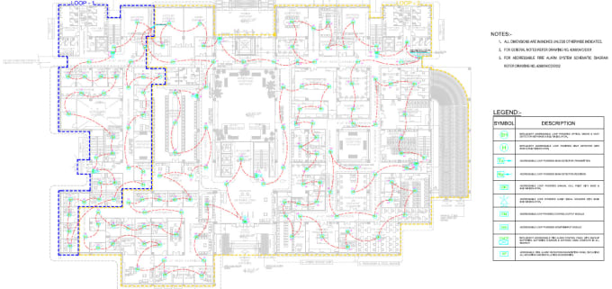 Design addressable fire alarm system layout drawings by Nawabzada17 ... Circuit Diagram