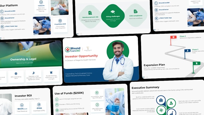 Design modern powerpoint presentation and investor pitch deck for your ...