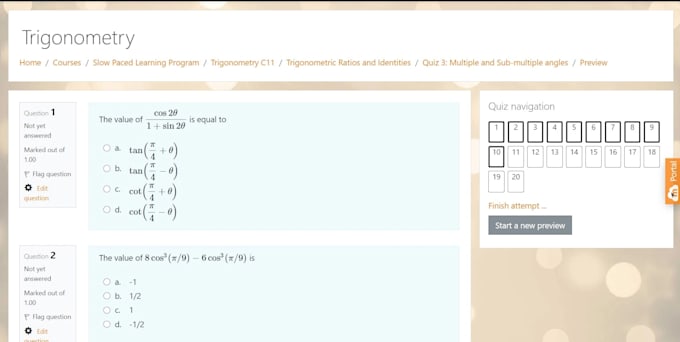 create and upload quiz questions into moodle platform