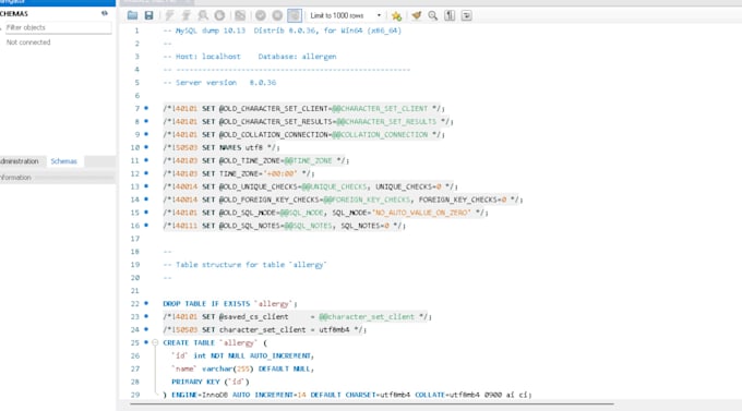 do database design, sql, erd for sql server and mysql, psql
