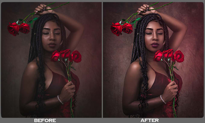 high end photo retouching and skin retouching