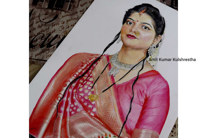 draw realistic colored pencil portraits, pencil sketch