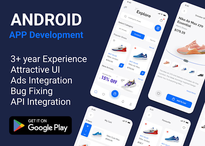 android mobile app development or develop android app