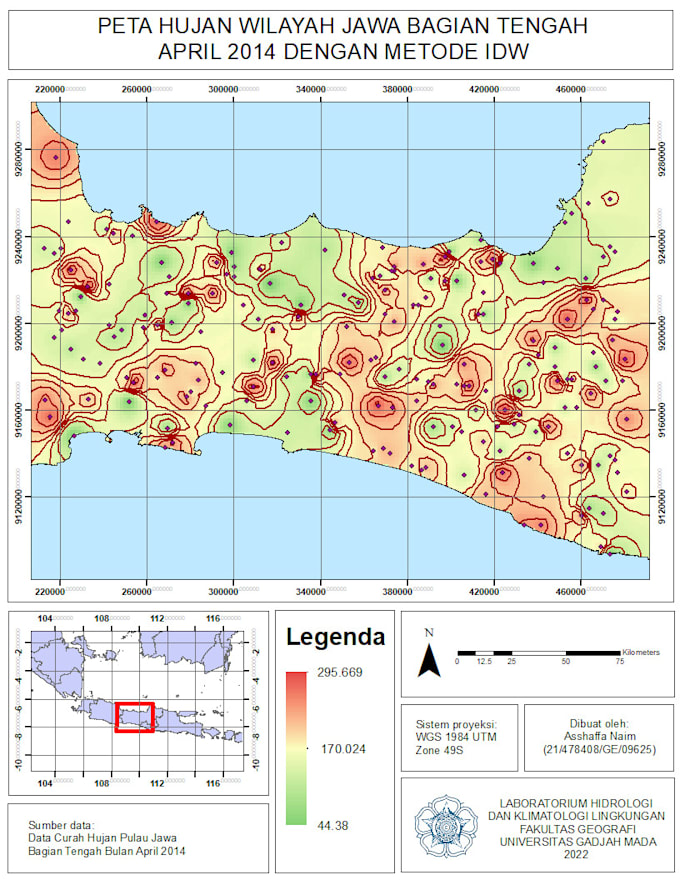 map your data with qgis, in vector or raster format