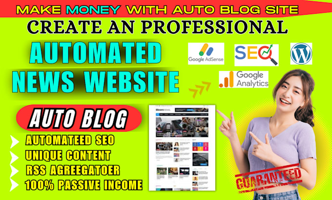 create professional automated news website wordpress autoblog