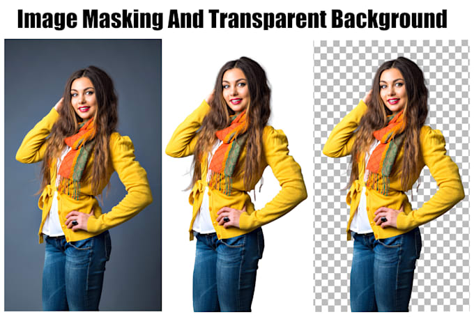 do photoshop image masking and transparent background