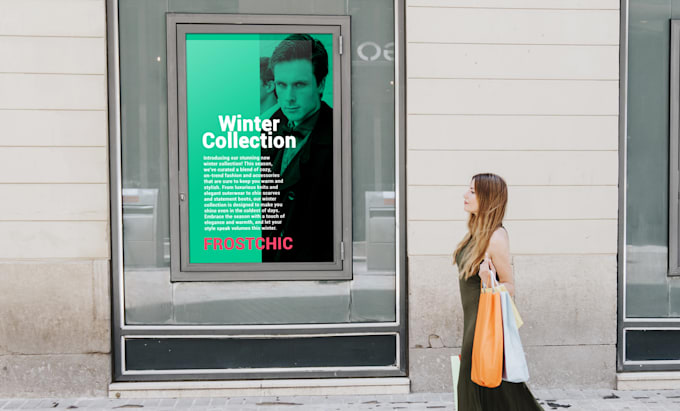 design modern shopfront or storefront window graphics