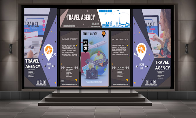 do professional window graphic, store graphic, shop front, store front, signage