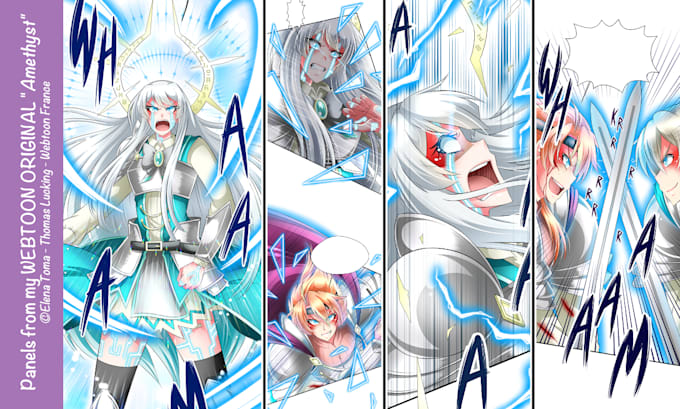 professionally draw amazing webtoon comics for you