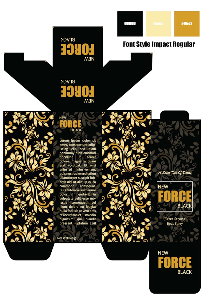do packaging box design, food, cloths packaging box design