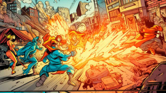 Create a comic book cover page or a custom illustration by Comicking