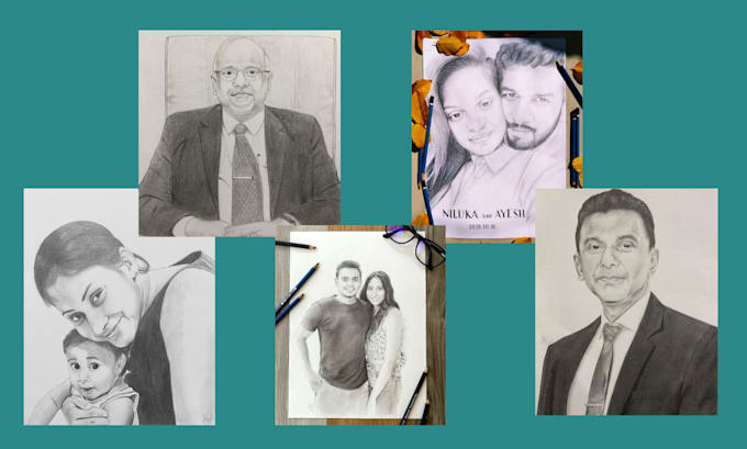 do pencil portraits of your loved ones or your pets