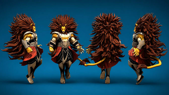 create unity ready 3d character models as a blender expert