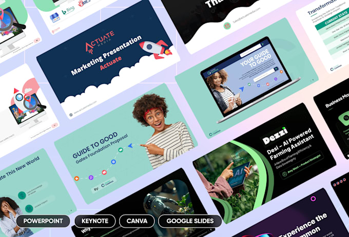 design google slide presentation or powerpoint presentation template