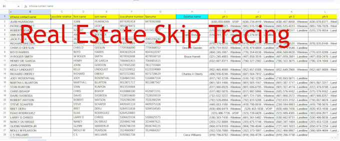 do provide bulk real estate skip tracing, bulk skip tracing