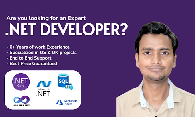 develop asp dotnet core mvc web apps, rest apis and do bug fixing