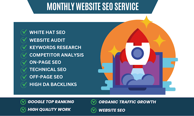 do complete monthly SEO service with high quality backlinks