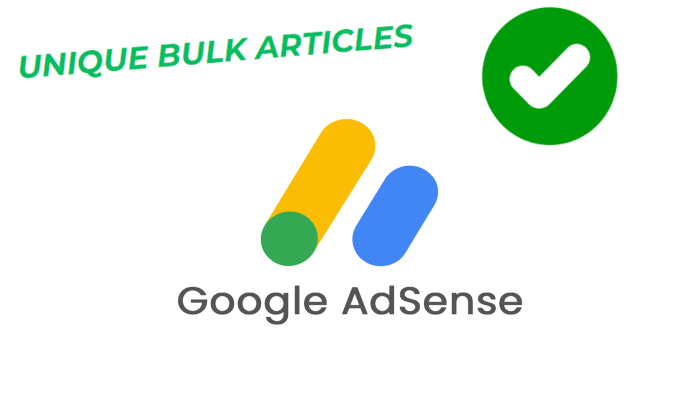 write and design unique seo bulk articles for google adsense approval