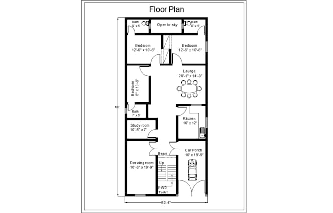 convert pdf to cad, redraw floor plan for real estate agents