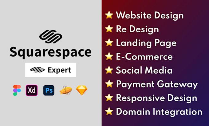 create design and redesign squarespace website