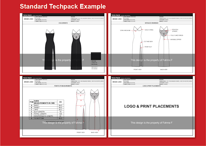 make comprehensive tech packs for manufacturers