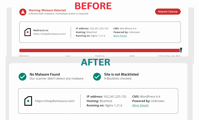 wordpress malware removal in 1 hour